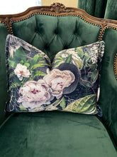 Load image into Gallery viewer, Square Scatter pillow with floral print and fruits, BOLTE Home Textiles Collection