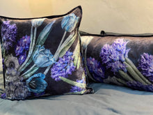 Load image into Gallery viewer, Square Scatter pillow with floral print and fruits, BOLTE Home Textiles Collection