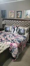 Load image into Gallery viewer, mongolian fleece blanket with floral print and fruits, BOLTE Home Textiles Collection