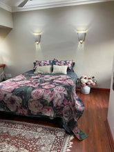 Load image into Gallery viewer, mongolian fleece blanket with floral print and fruits, BOLTE Home Textiles Collection