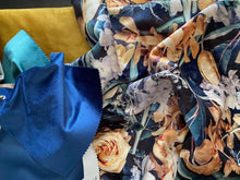 Load image into Gallery viewer, Rectangular Scatter Pillow with floral print and fruits, BOLTE Home Textiles Collection