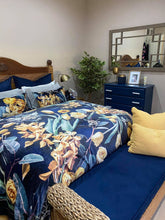 Load image into Gallery viewer, mongolian fleece blanket with floral print and fruits, BOLTE Home Textiles Collection