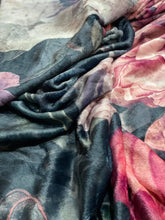 Load image into Gallery viewer, mongolian fleece blanket with floral print and fruits, BOLTE Home Textiles Collection