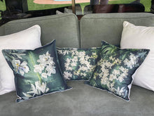 Load image into Gallery viewer, Square Scatter pillow with floral print and fruits, BOLTE Home Textiles Collection