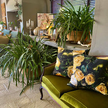 Load image into Gallery viewer, Rectangular Scatter Pillow with floral print and fruits, BOLTE Home Textiles Collection