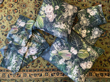 Load image into Gallery viewer, Square Scatter pillow with floral print and fruits, BOLTE Home Textiles Collection