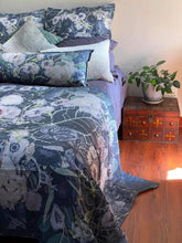 Load image into Gallery viewer, Square Scatter pillow with floral print and fruits, BOLTE Home Textiles Collection