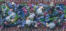 Load image into Gallery viewer, mongolian fleece blanket with floral print and fruits, BOLTE Home Textiles Collection