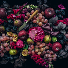 Load image into Gallery viewer, Bespoke Napkins with floral print and fruits, BOLTE Home Textiles Collection