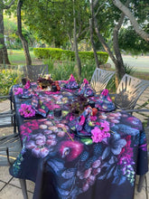 Load image into Gallery viewer, Table Cloth (150 cm x 150 cm) with bespoke flower and fruit print, BOLTE Home Textiles Collection
