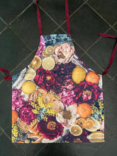 Load image into Gallery viewer, Apron with floral print and fruits, BOLTE Home Textiles Collection
